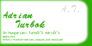 adrian turbok business card